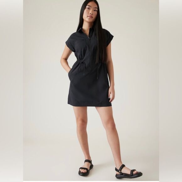 Athleta Dresses & Skirts - - NWT Athleta Topspin Dress. Black. 2X